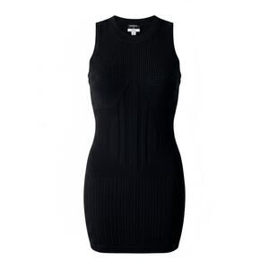 Chanel 2013 BLACK Mini Shift Dress CC Logo SZ 2/4 (34) ITALY